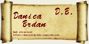 Danica Brdan vizit kartica